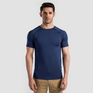 เสื้อยืด GA Power สีเขียวอมฟ้า ทรงเข้ารูป ผลิตจากโพลีเอสเตอร์ 100% ระบายอากาศได้ดีและกระชับรูปร่าง พร้อมดีไซน์หลวมสบายและเนื้อผ้าคอตตอนแบบวอช - Product Image 1