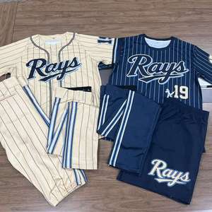 Custom Baseball Jersey Set Adult NZ League Uniform Plus Size Breathable Anti-Bacterial Baseball Training <b>Shirt</b> Trouser Kit - Product Image 4