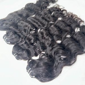 ผมดิบลอนธรรมชาติแบบคู่ไม่ผ่านกระบวนการ8 ''-34'' จากโรงงาน - Product Image 5