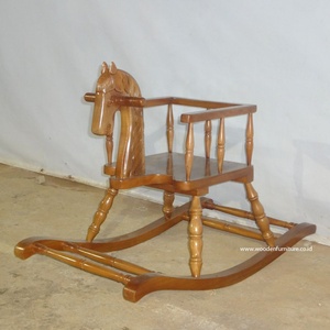 Chaise à bascule pour enfants en bois, style antique, cheval à bascule pour enfants, jouet pour enfants, meubles pour enfants - Product Image 4