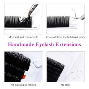 Extensions de cils BLINK 0.07 Volume, courbure D, longueurs mixtes 8-15mm, cils individuels - Product Image 2