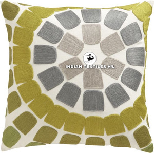 ปลอกหมอนอิงเย็บลายแคชเมียร์ทำด้วยมือสุดหรูสำหรับห้องนั่งเล่น sofacouch - Product Image 3