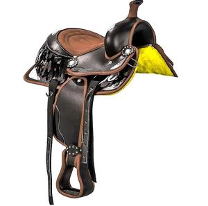 Trail Horse Sillín de cuero Western Reining Saddles 100% Cuero genuino Hecho de alta calidad 2025 Racing Western Sillín para caballo - Product Image 1