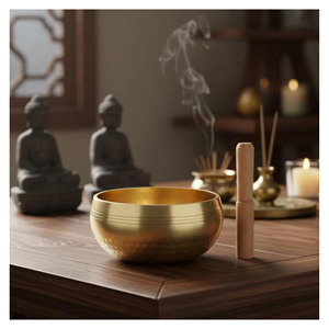 Cuencos Cantores de Acero Inoxidable Pulido, Hechos a Mano, Tibetanos, de Metal, para Meditación, Yoga, Sanación, Prácticas de Sonido - Product Image 5