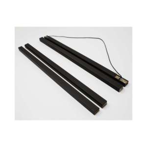 Bandes magnétiques pour affiches style minimaliste 62 cm 10 paires motif flottant en MDF noir - Product Image 6