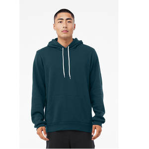 Bella + Toile Brodé Blanc Heather Sweat pour Hommes Femmes Durable Coton-Poly Mélange Écologique 480g Pull À Capuche - Product Image 6