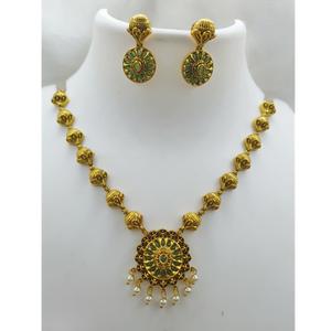 Ensemble de collier Polki Moissanite traditionnel pour les fêtes de mariage indiennes Designer fait à la main pour les femmes cadeau de fiançailles - Product Image 1