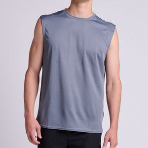 2025 dernier gilet de sport pour hommes personnalisé respirant séchage rapide sans manches gymnastique débardeur tricoté maille tissu extensible entraînement gilet-haut - Product Image 2