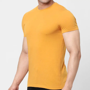 T-shirt en coton pour homme, décontracté, manches courtes, coupe ample, vêtement d'été, confortable, doux, respirant, léger, commande en gros OEM ODM - Product Image 4