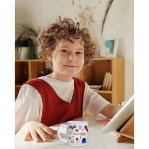 Taza Infantil de 180 ml con Diseño de Dibujos Animados, Recubierta para Bebidas Calientes y Frías, Apta para Microondas, para el Regreso a Clases - Product Image 4