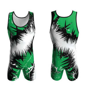 <b>Men's</b> Casual Lightweight Flexible Sleeveless <b>Bodysuit</b> Wrestling Singlet Stretchable Knitted Material Breathable Quick Dry - Product Image 3