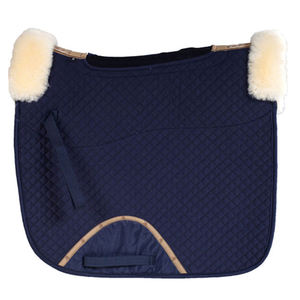 Professional Equestrian Leather Cotton Saddle Pad Dressage Classic Non-Slip Cotton <b>Filling</b> Custom Packaging OEM/ODM Brand - Product Image 3