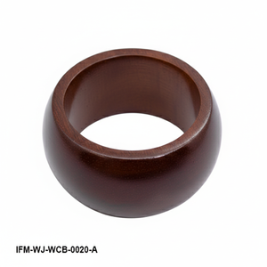 Grand bracelet manchette incurvé en bois, écologique, sculpté à la main, en bois foncé, bijou audacieux et massif, style bohème, cadeau pour elle - Product Image 5