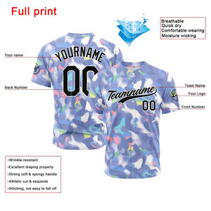 Camiseta de Béisbol Personalizada con Rayas, Camisas con Botones, Uniforme de Equipo, Nombre y Número Bordados Personalizados, Servicio OEM ODM - Product Image 2