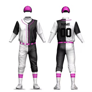 Maillot de baseball et de softball unisexe de qualité supérieure, impression numérique personnalisée, vêtements de sport grande taille, polyester respirant, ensembles imprimés pour adultes - Product Image 1