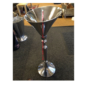 Gold Hammered New Design <b>Wine</b> Cooler Stand or <b>Wine</b> Ice Bucket Stand Fancy Design Made in India - Product Image 5