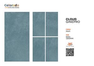 Color azul 600x1200mm Azulejo de porcelana esmaltada Cloud Ginepro Acabado mate A + Grado 60x120 cm Azulejos para interiores a juego - Product Image 2