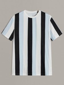 เสื้อยืดผ้าฝ้าย100% สำหรับผู้ชายทรงเข้ารูปปกติสีตามสั่งเสื้อยืดจำนวนมาก - Product Image 2