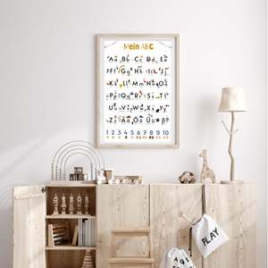 ABC <b>Poster</b> 170g Paper for Wall Decor - Product Image 1
