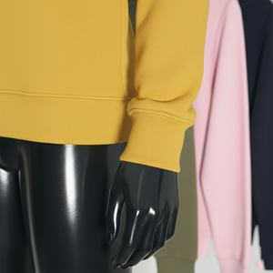 Sweat-shirt oversize en tricot, style formel, doux, vintage, streetwear, uni, teinture unie, saison d'automne, service OEM - Product Image 6