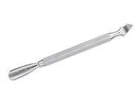 NGHIA NIPPER P-05 poussoir d'art d'ongle à double tête manche métallique acier inoxydable Vietnam boîte de papier de soin personnel brosse à ongles