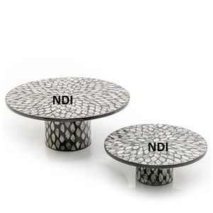 ที่วางคัพเค้กทำจากไม้ดีไซน์แบบฝังกระดูกสำหรับงานปาร์ตี้ - Product Image 2
