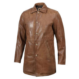 Abrigo de Cuero para Hombre, Listo para el Invierno, con Textura Suave y Duradera que Brinda Calidez, Comodidad y Estilo Urbano - Product Image 6