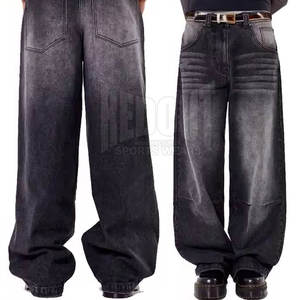 Reasonable Price Men <b>Baggy</b> <b>Jeans</b> For Sale Solid Color Men <b>Baggy</b> <b>Jeans</b> custom Pockets <b>Baggy</b> <b>Jeans</b> - Product Image 2