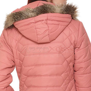 Veste bouffante en peau de mouton XL de superbe qualité pour femmes Conception personnalisée Caractéristique respirante Hiver Col montant Fourniture de tissu en gros - Product Image 6