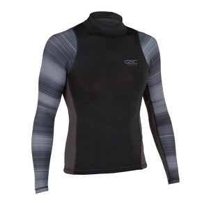 Customizable Long Sleeved MMA Rash Guard Spandex Polyester Digital <b>Printed</b> <b>Surfing</b> Gym Fabric with Adult Logo Sublimated - Product Image 1
