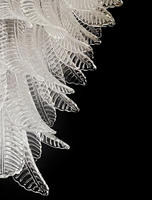 Grand Lustre Italien de Murano Soufflé Art Lustre en Verre Luminaires pour Foyer Escalier Couloir Salle de Bain