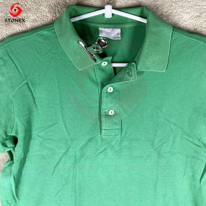 Camisetas Polo unisex para mujer, camisetas OEM con logotipo impreso, solapas publicitarias, tejido liso, estilo informal - Product Image 2