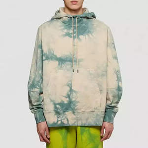 Sweat à capuche personnalisé de haute qualité 100% coton, tie-dye numérique, pour homme, grande taille, manches longues, hiver, respirant, streetwear - Product Image 1
