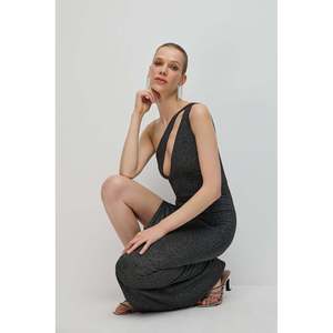 Vestido Largo con Hilos Metálicos - Product Image 4
