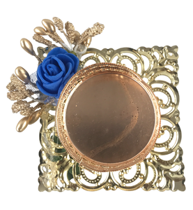 Bougeoir en métal floral traditionnel indien fait à la main pour la décoration intérieure mariages Diwali fêtes cadeaux meilleure vente - Product Image 1