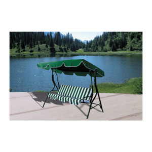 DONDOLO IN ACCIAIO A 3 POSTI VERDE - Product Image 1