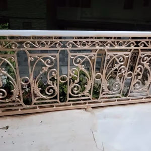 Rejas de Balcón Modernas de Hierro Fundido Plateado, Sin Adornos, para Uso Doméstico, Barandillas de Seguridad Robustas, Garantía de 5 Años, Venta al por Mayor - Product Image 1