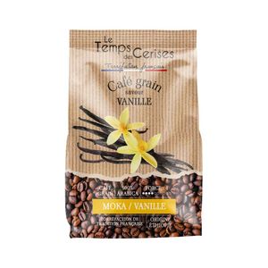 Le Temps des Cerises Chicchi di Caffè alla Vaniglia 900g (31.7 oz) – Tostatura Francese, Certificato IFS, Caffè Gourmet Premium - Product Image 1