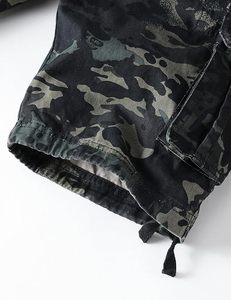 Pantalones Cargo con logotipo personalizado de calidad superior para hombres, ropa de calle cómoda con múltiples bolsillos utilitarios - Product Image 5