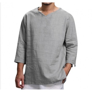 Summer Hot New Jacquard Slim-fitting T Shirt Col V T Shirts Hommes T-shirt Imprimé Personnalisé V Neck T Shirts Hommes T-shirt pour hommes - Product Image 5