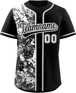 Maillot de baseball en polyester personnalisé, design d'équipe, vente en gros, OEM, sublimation, uni, vierge, t-shirt, maillots de softball personnalisés pour hommes - Product Image 1