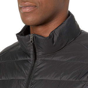 Veste matelassée pour homme de haute qualité OEM, chaude, grande taille, fermeture éclair intégrale, veste matelassée à bulles, logo personnalisé, veste matelassée pour homme - Product Image 3