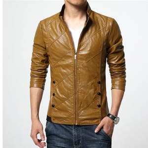 Real Leather Bomber Jacket <b>for</b> <b>Men</b> Slim Fit Retro Vintage Style with Stand Collar and Antique <b>Wash</b> Canvas Winter Season - Product Image 6