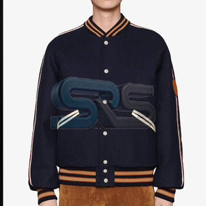 Logo personnalisé hommes veste d'hiver Letterman Style chaud respirant surdimensionné Streetwear meilleure qualité vêtements de mode - Product Image 1