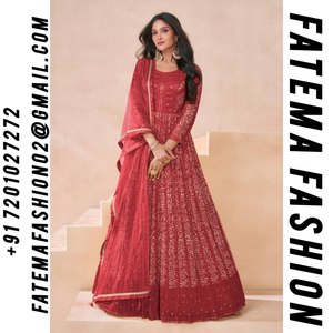 2024 dernière broderie lourde Anarkali costume Style pakistanais fête porter longue robe robe pour dames Dupatta vêtements indiens Style - Product Image 2
