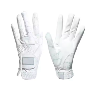 Guantes de golf transpirables de cuero PU con logotipo personalizado para uso en mano izquierda Diseño deportivo sintético único para mujeres y hombres - Product Image 1