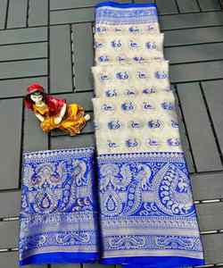 Nouveau look attrayant vêtements de mariage Georgette travail saree avec blouse pièce indienne vêtements pour femmes pas cher prix bas vente en gros surat - Product Image 4