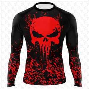 Suministro directo de fábrica de manga larga para hombres Rash Guard Diseño personalizado Ropa deportiva Impresión sublimada Venta caliente Logotipo personalizado - Product Image 1