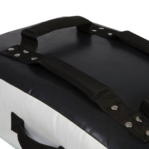 Nueva llegada Heavy Duty Leather Kick Pad Low MOQ Equipo de entrenamiento para adultos con impresión personalizada para boxeo - Product Image 4