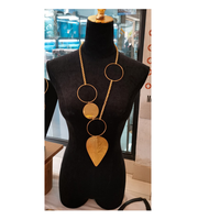 Collier en laiton or personnalisé lettre collier chaîne bijoux de mode breloques cadeau chaîne fête Figure collier avec vente
